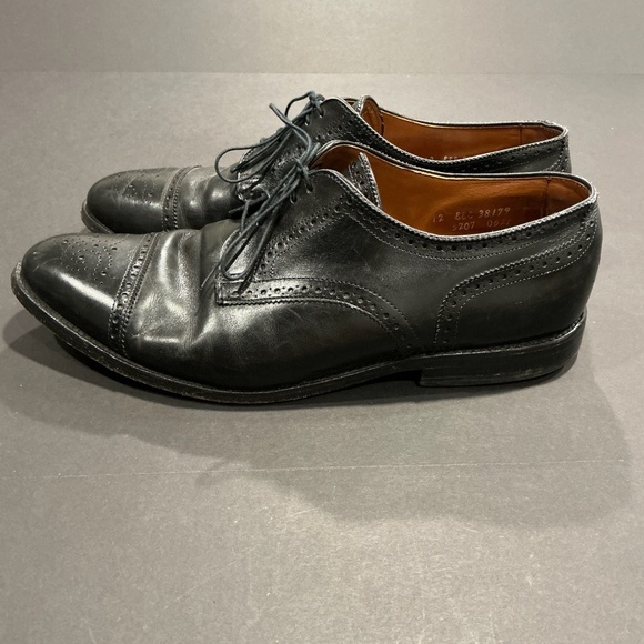Allen Edmonds Sanford Black Cap Toe Oxford Dress Shoes Men’s 12 D main image 4